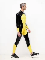 Latex Two Tone Full Suit For Men