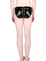 Sexy Latex Eyelet Brief