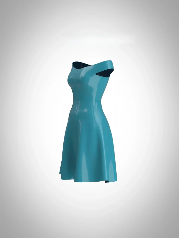 Latex Skater Dress