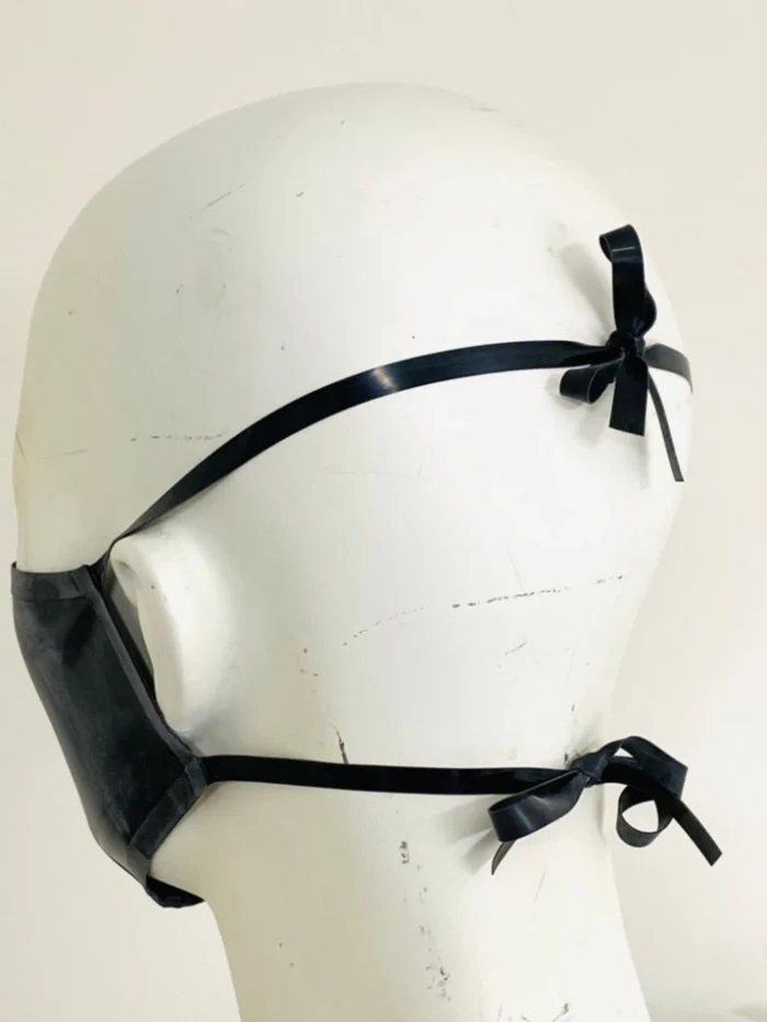 Black Latex Mouth Mask