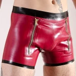 Sexy High Waist Black Latex Briefs
