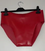 Classic Red Latex Mens Without Pouch briefs