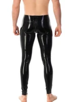 High Waist Latex Legging with O Ring