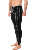 High Waist Latex Legging with O Ring