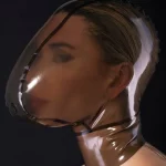 Latex Hood with Cat Ears