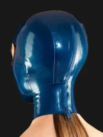 Two-Tone Latex Mask with Mouth Eyes Opening