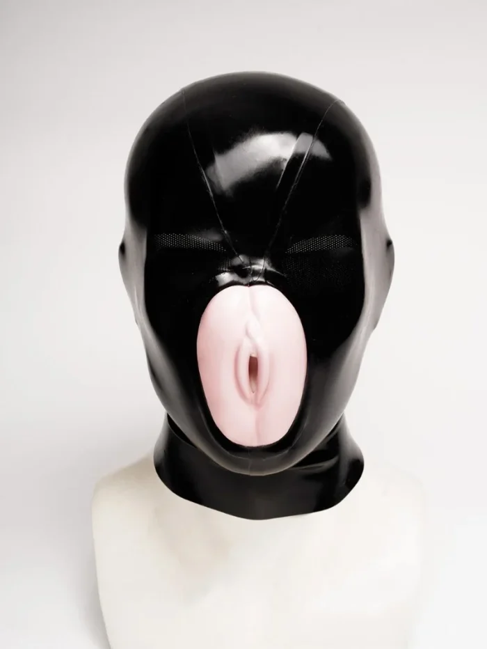 Shiny Latex Animal Style Mask with Fun Design