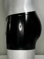 Latex Shiny Black Boxer Shorts