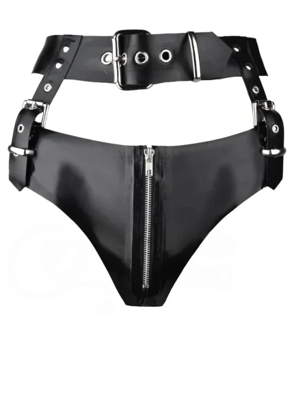 Latex Vixen buckle pants
