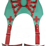 Latex Mercury deep suspender belt