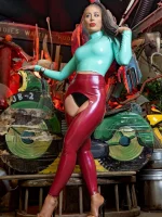 Latex Rosica Rubber Chaps Leggings