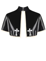 Latex Nun mini cape