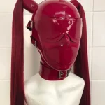 Latex Spiked Ponytail 55 Series Hood