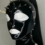 Latex Ponytail Cat Hood