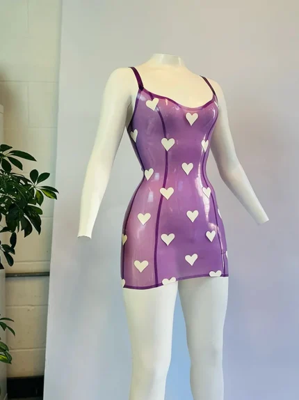 Latex Lucie Heart Dress