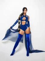 Latex Kitana shorts with braces