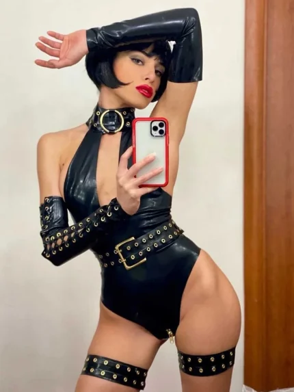 Latex Krystal Thigh bands