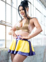 Latex Zuri Rubber Skating Skirt