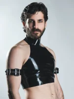 Latex Halter top - Flat chest