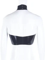 Latex Halter top - Flat chest