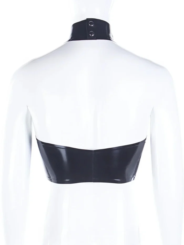 Latex Halter top - Flat chest