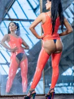 Latex Franze Rubber Chaps Catsuit