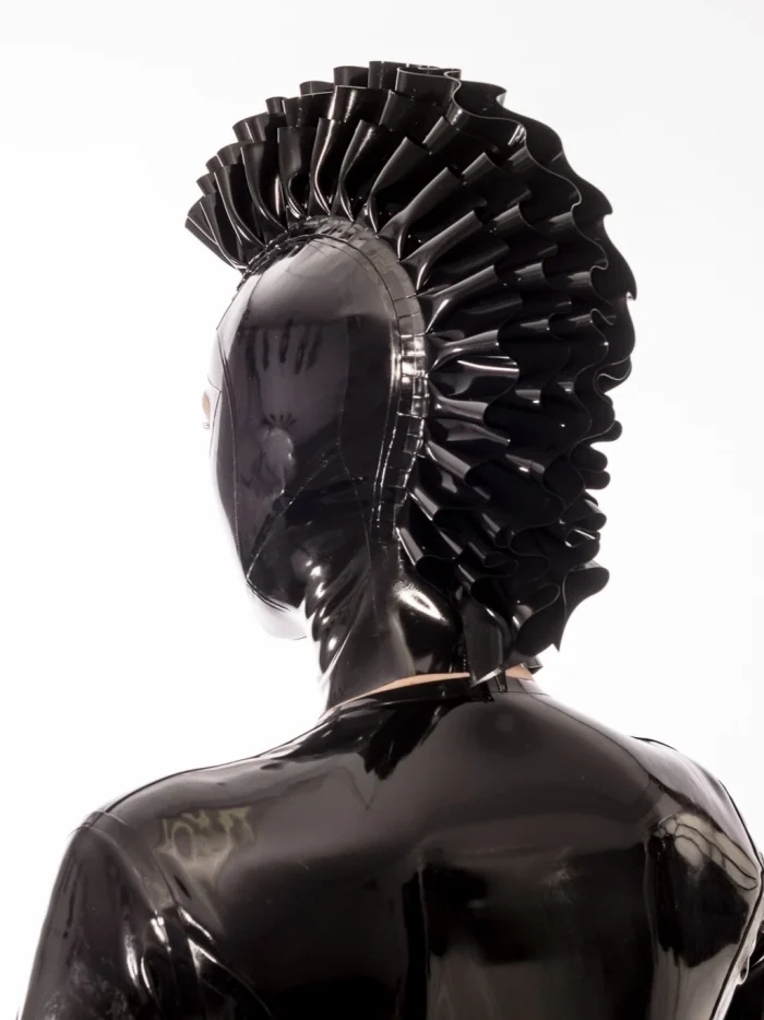 Latex LATEX MASK MOHAWK WITH CAT EYES