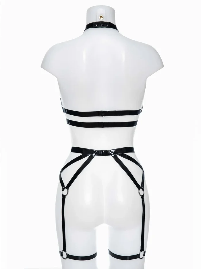 Latex Alice Harness SET
