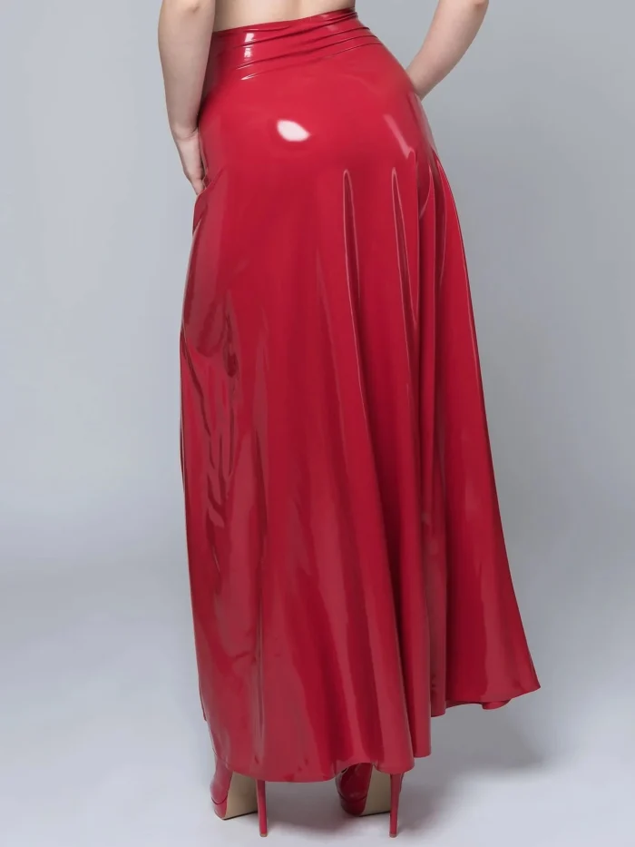 Latex Crush Maxi Skirt
