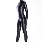 Latex Fully enclosed shiny spandex catsuit