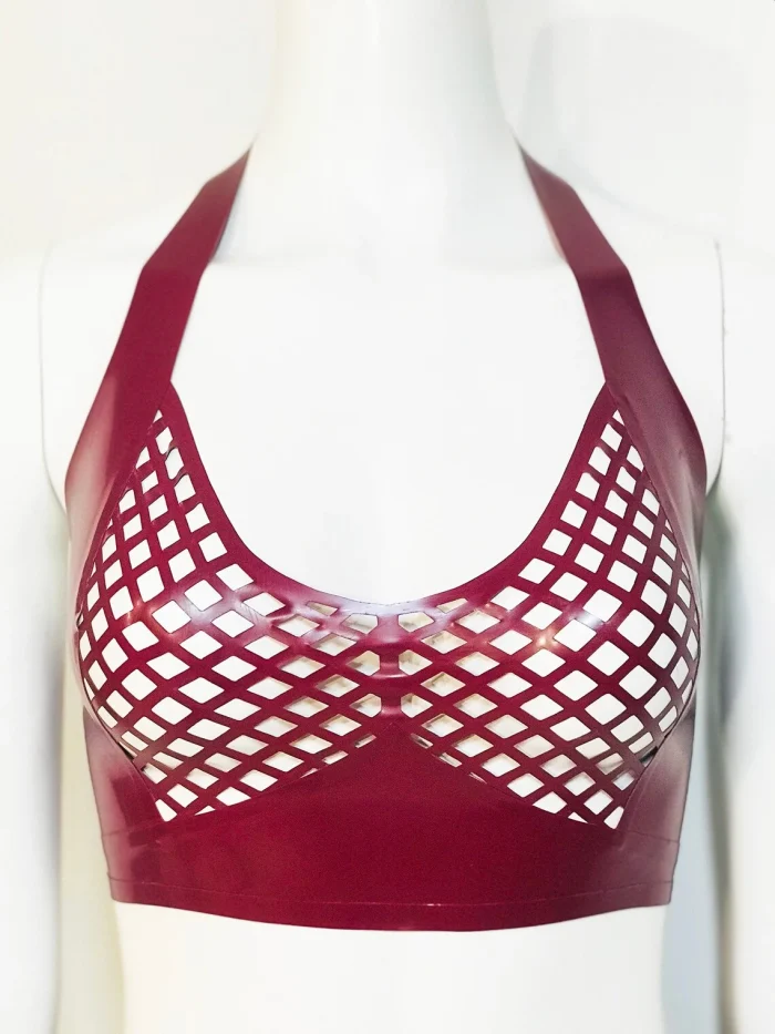 Latex Rhombilicious Halter Bra