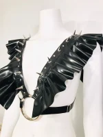 Latex DraQ Harness Top
