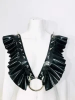 Latex DraQ Harness Top