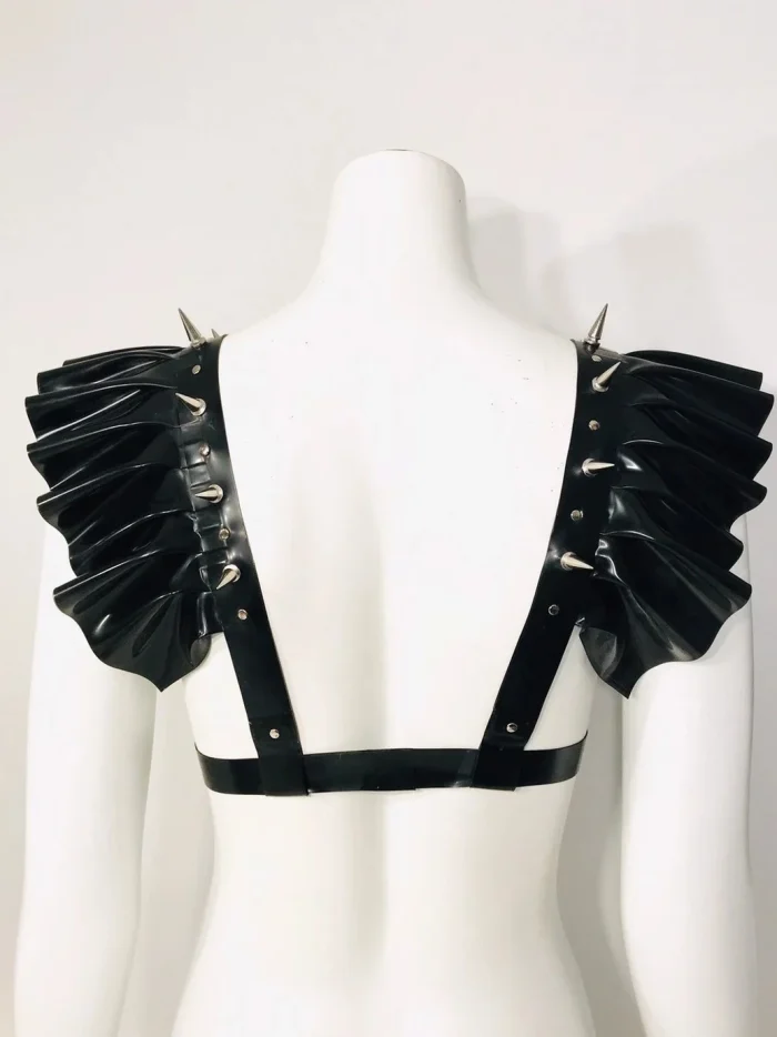Latex DraQ Harness Top
