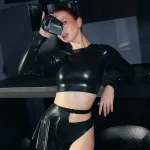 Latex Eden Contrast Skating Skirt