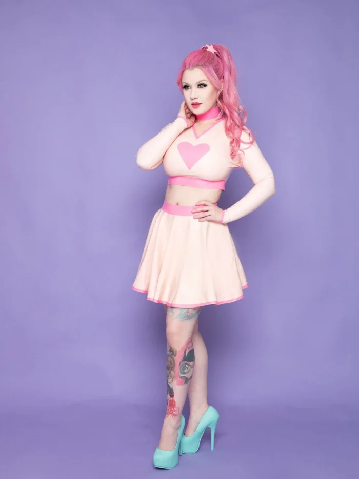 Latex Eden Contrast Skating Skirt