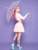 Latex Eden Contrast Skating Skirt