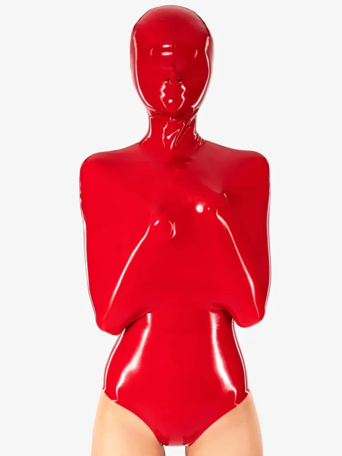 Latex Bondage bodysuit with attached mask