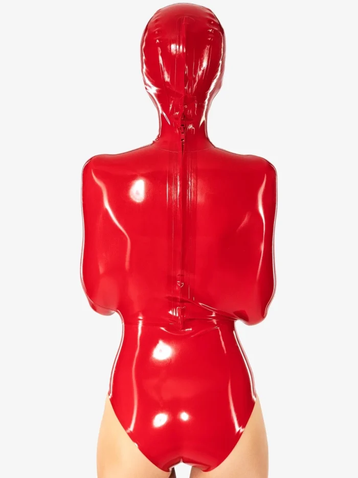 Latex Bondage bodysuit with attached mask