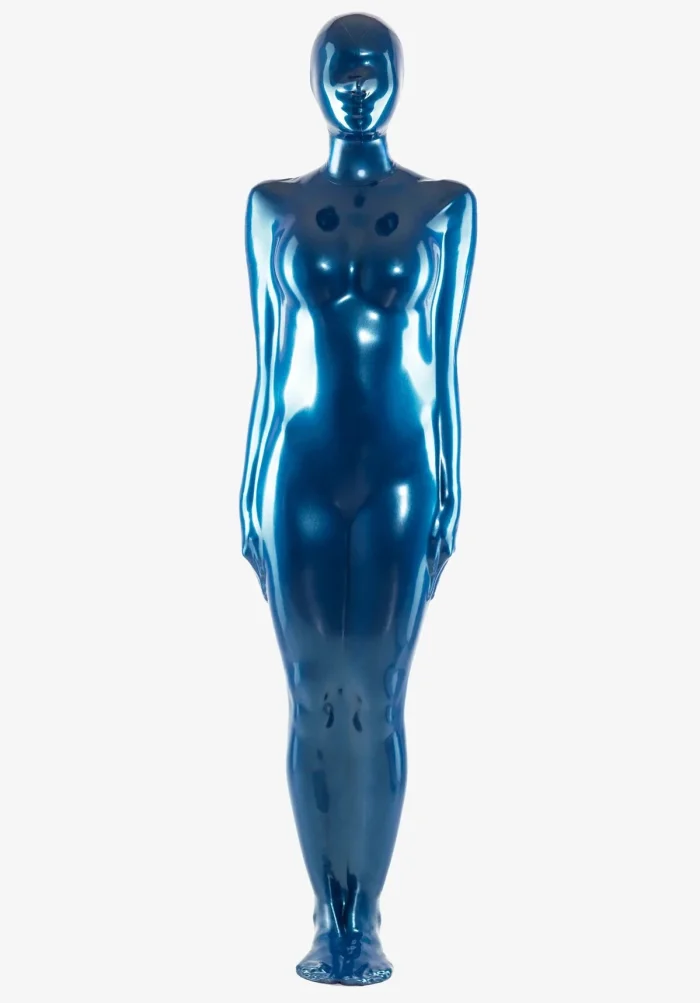 Latex vacuum body bag with mask, without zippers