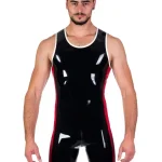 Latex Shoulder Zip Catsuit