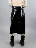 Latex Black Kilt