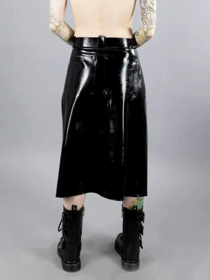 Latex Black Kilt