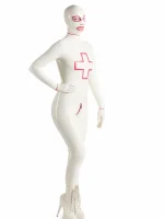 Latex Women's catsuit for nurse