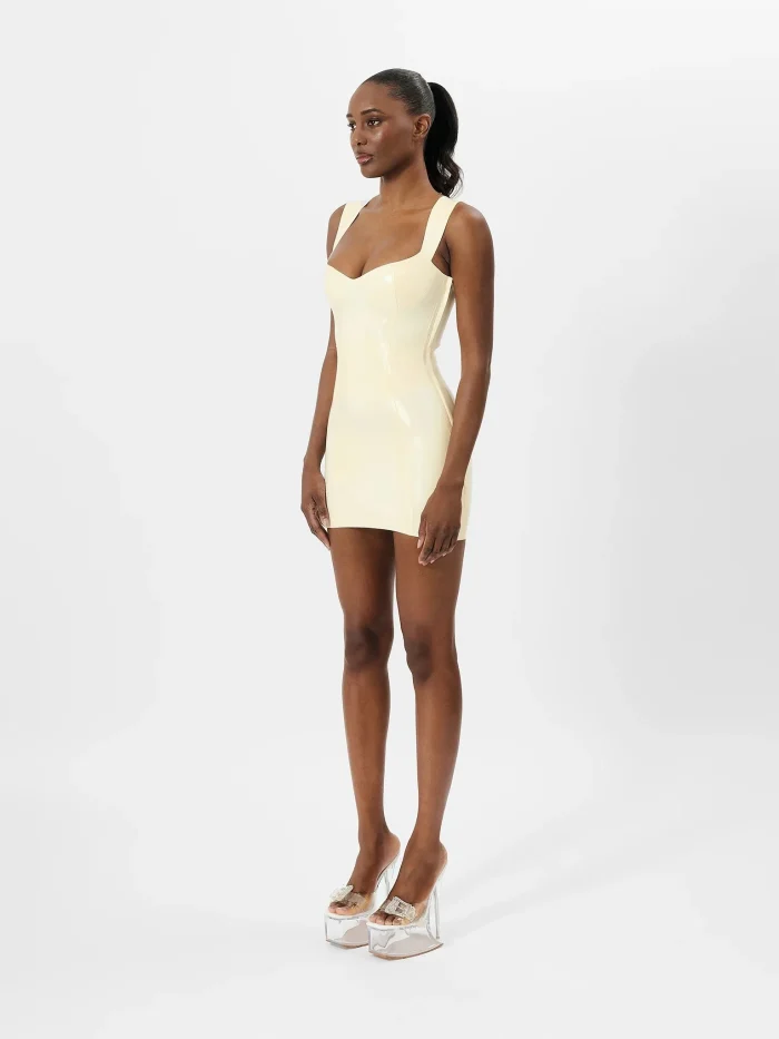 Latex Hollywood Dress White