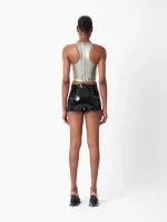 Latex Crikey Top Silver