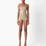 Latex Crikey Top Silver