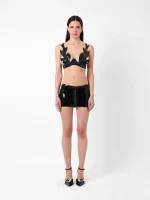 Latex Roast Bra Black