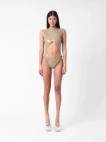 Latex Bronx Bodysuit Taupe