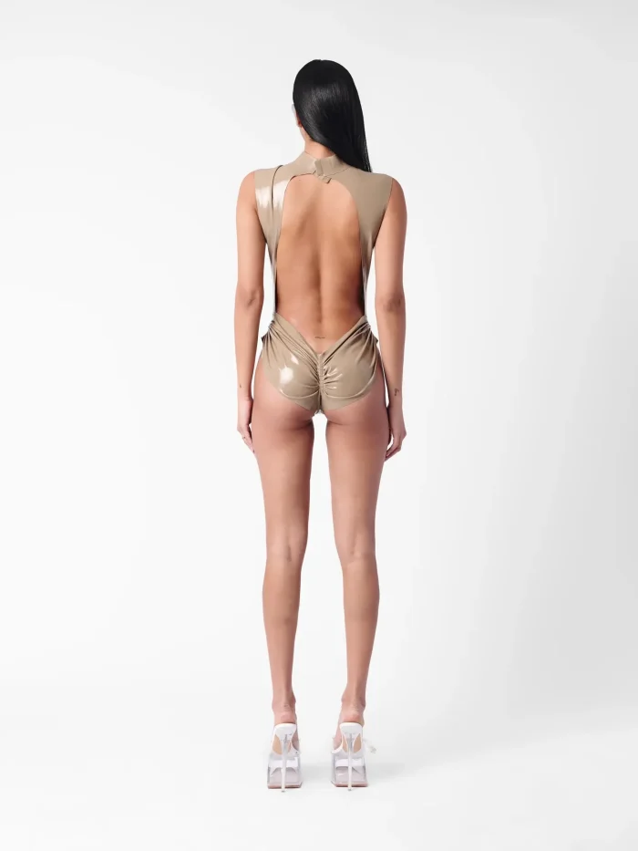 Latex Bronx Bodysuit Taupe